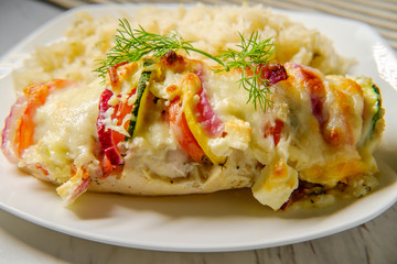 Greek Hasselback Chicken