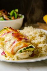 Greek Hasselback Chicken