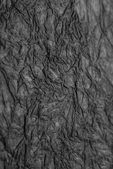 black crumpled paper texture background handmade