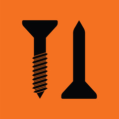 Icon of screw and nail