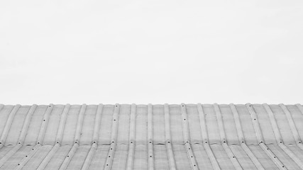 detail of metal roof surface.