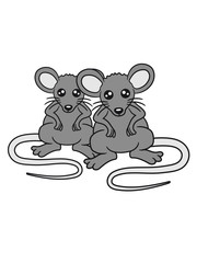 2 freunde paar pärchen liebe team maus süß niedlich klein nager hamster comic cartoon clipart