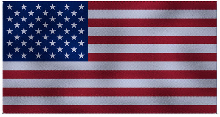 Fototapeta premium USA American Flag. 3D render