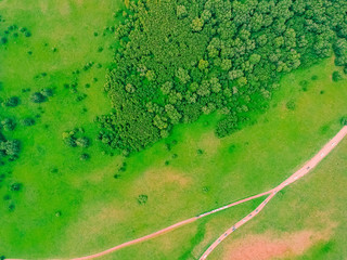Aerial photography Ulan Buddhism grassland