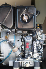 Fototapeta na wymiar diesel engine close up