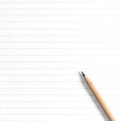 School book page pen Empty notebook paper