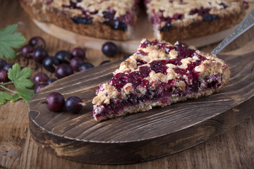 Pie with gooseberry