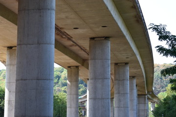 Südbrücke und alte Eisenbahnbrücke Koblenz, 08/18