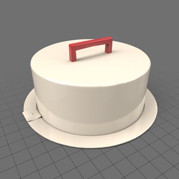 Portable cake container