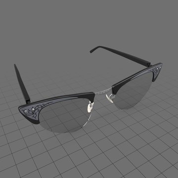 Cat eyeglasses