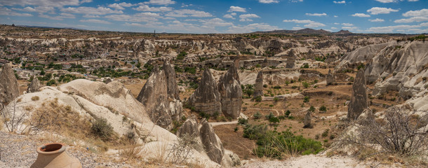 Kapadocja panorama doliny skalnej widok z góry © Marcin