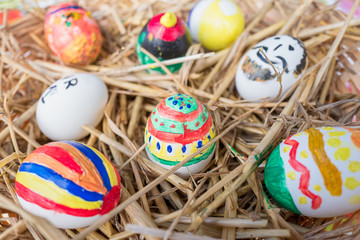 Painted Easter eggs.