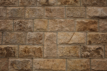background brown dark texture wall of blocks