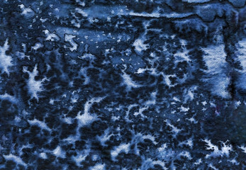 Dark blue abstract watercolor background
