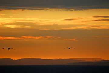 Sunset from Chesil Bank