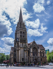 Our Lady and the English Martyrs Church. Completed in 1890, this big gothic revival Catholic church features an ancient Virgin Mary statue.