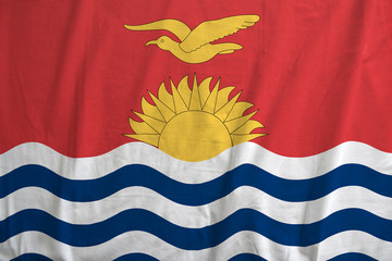 Flag of Kiribati waving.