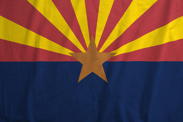 Flag of Arizona, USAwaving.