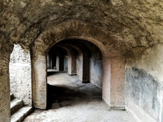 The old corridor in the amphitheater