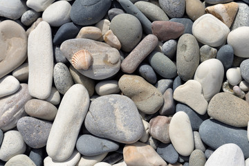 Sea stones background