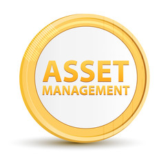 Asset Management gold round button