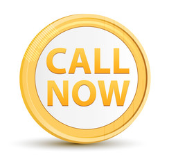 Call Now gold round button
