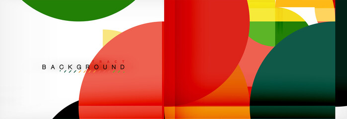 Obraz premium Semi circle abstract background, modern geometric pattern design. Business or technology presentation design template, brochure or flyer pattern, or geometric web banner