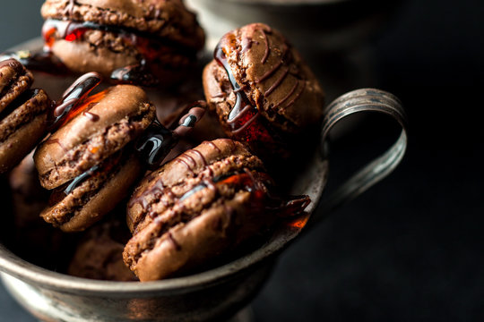 Passover Desserts, Chocolate Caramel Macaroons