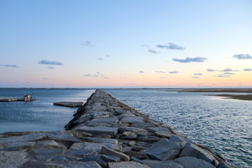 Fototapeta premium Provincetoown pier at sunset