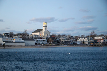 Provincetown coastline and architecture