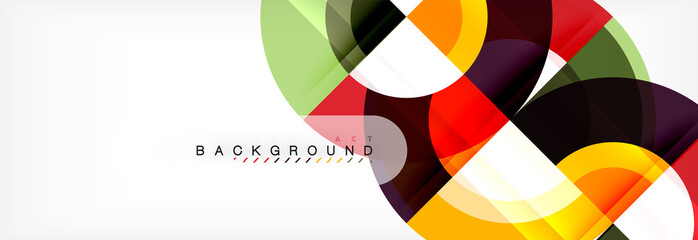 Vector circle abstract background