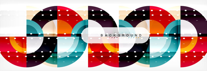 Fototapeta premium Vector circular abstract background