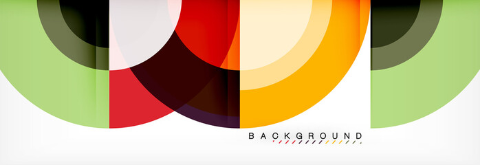 Obraz premium Vector circle abstract background