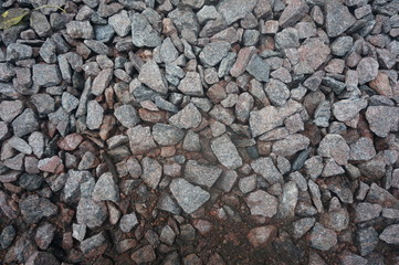 gray gravel and soil