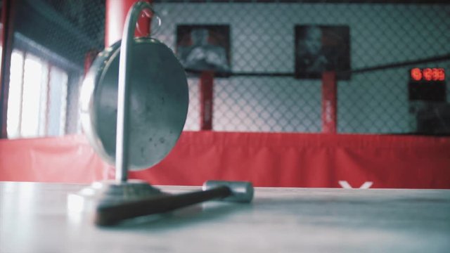 Ringside Ring Gong On A Boxing Show