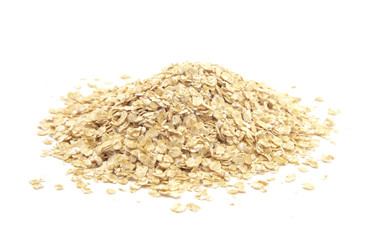 Oats on a White Background