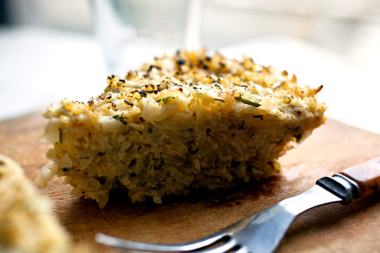 Cabbage, Onion and Millet Kugel
