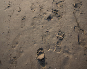Footsteps in the sand