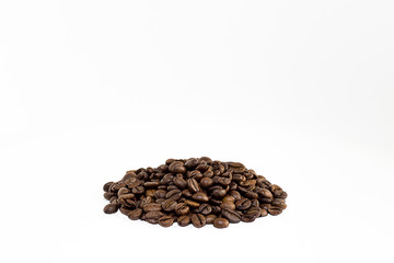 Coffee Beans on White Background