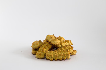 Cookies on White Background