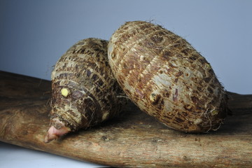 Exotic tannia fresh tuber