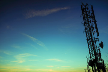 Obraz premium Comunicare al tramonto