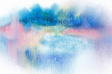 watercolor landscape background texture image - 220016927
