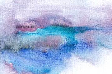 watercolor landscape background texture image - 220016952