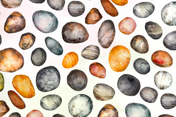 watercolor rocks background image - 220017567