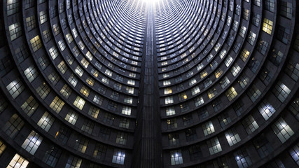 Fototapeta premium Wnętrze wysokiej słynnej wieży, Johannesburg, RPA