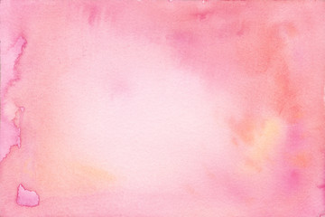 hand painted watercolor background texture pink ombre - 220018153
