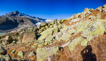 Hiking at Furkastock in Switzerland