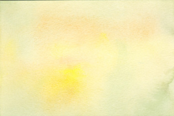 Hand painted watercolor background texture sunny yellows