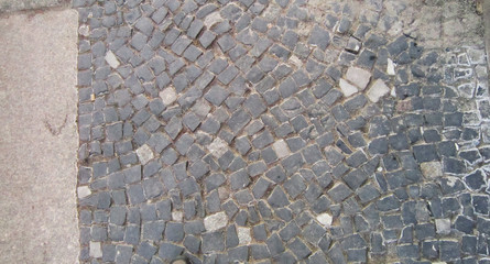 Pavement stones pebbles bricked textured